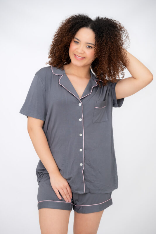 Dujiea Women's Pajamas Set - Short Sleeve Sleepwear With Pockets, S-5XL